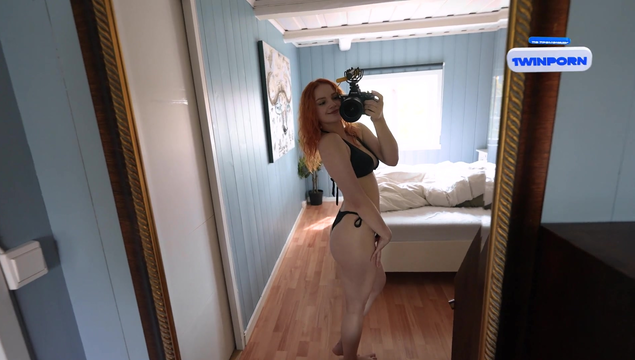 Утренний секс с молодой рыжей девушкой на даче